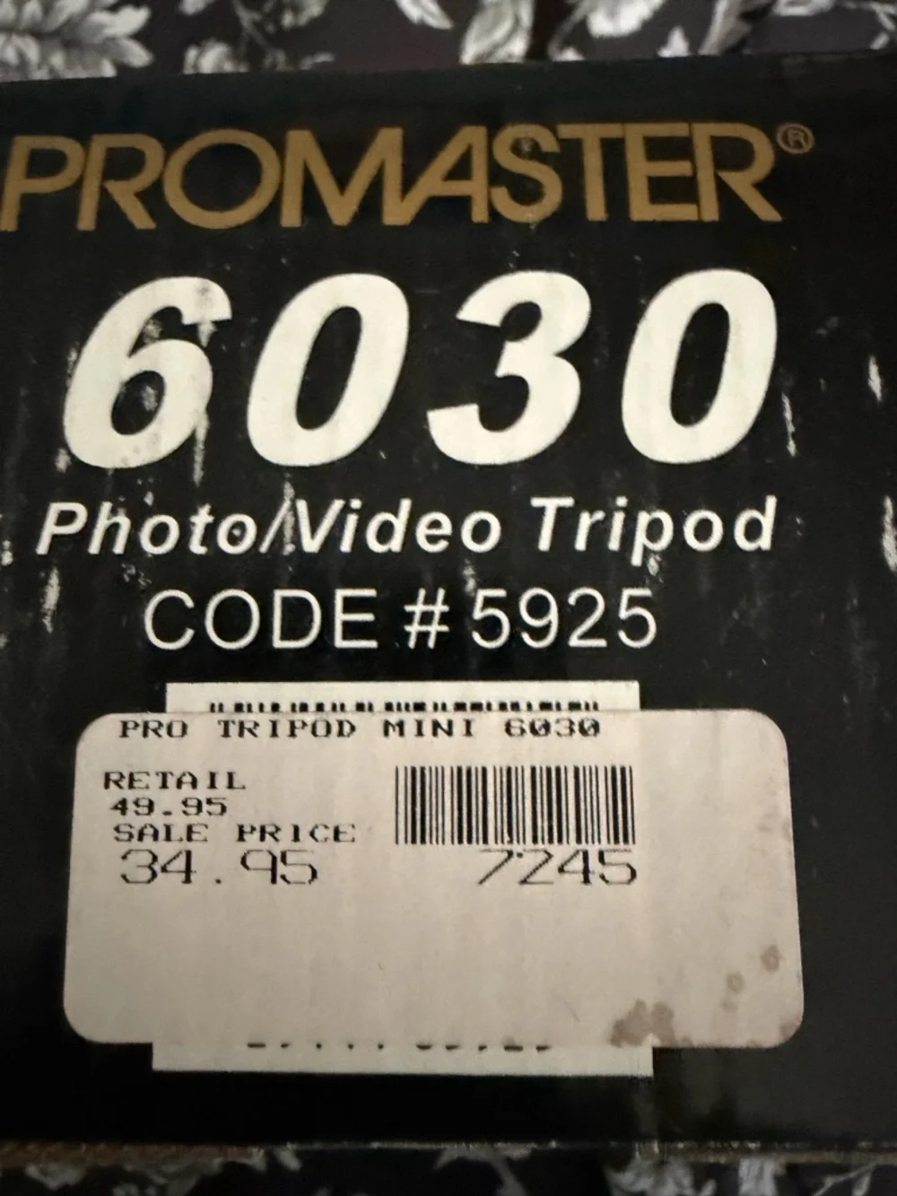 Vintage Promaster 6030 Photo/Video Tripod
